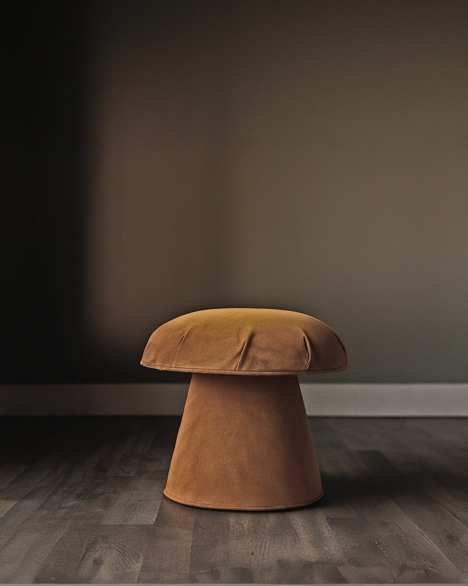 Large Mushroom Stool - Camel