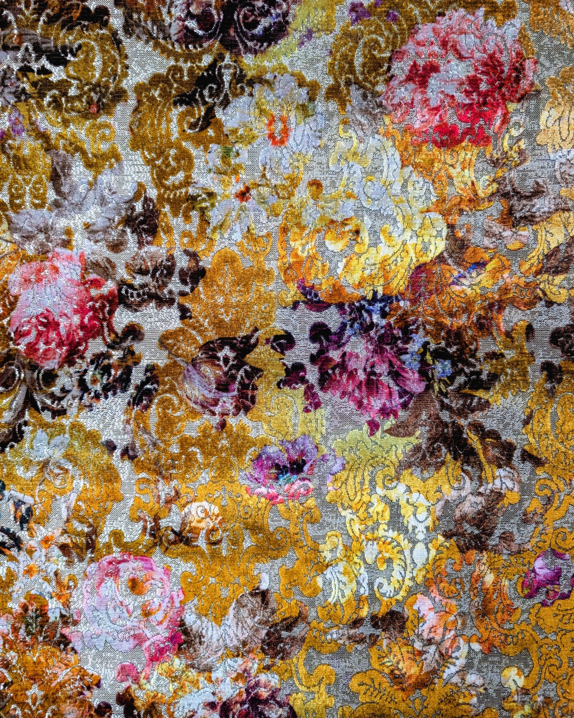Botticelli Marigold Velvet Mushroom Stool