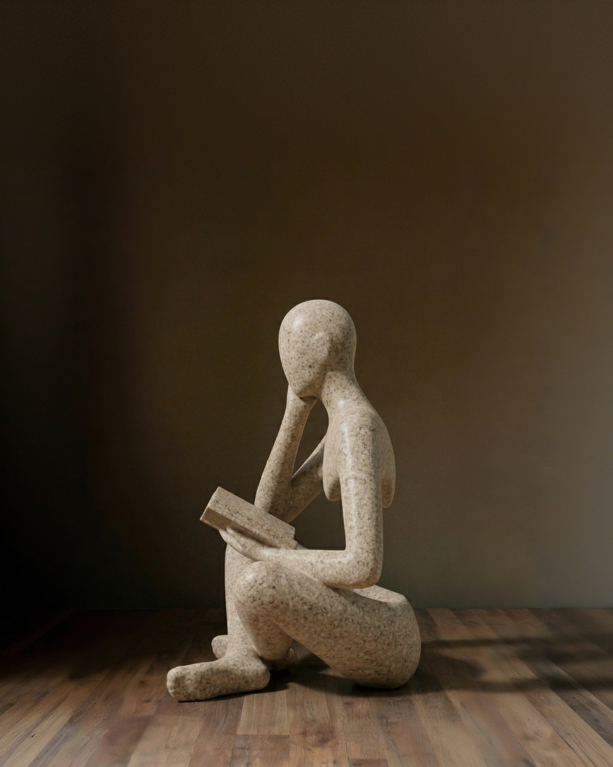 The Reader in Resonance Sculpture Room Decor