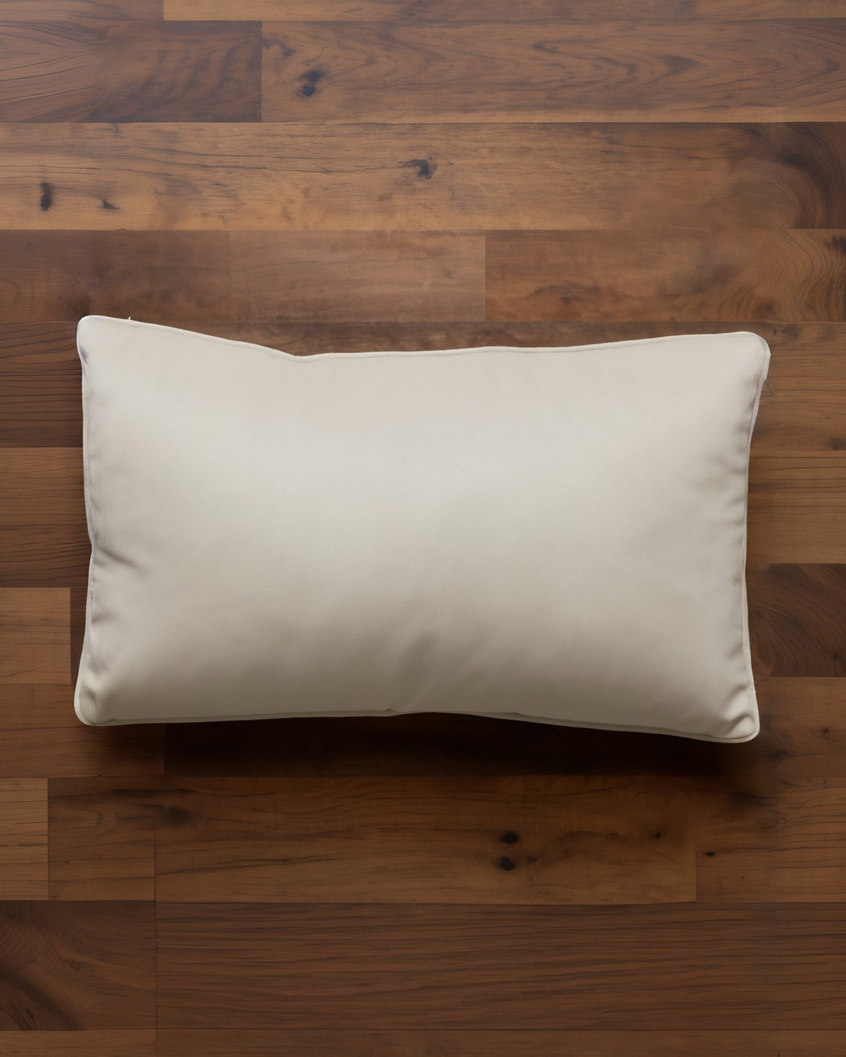 Double Sided Velvet Pillow Mink/Ivory