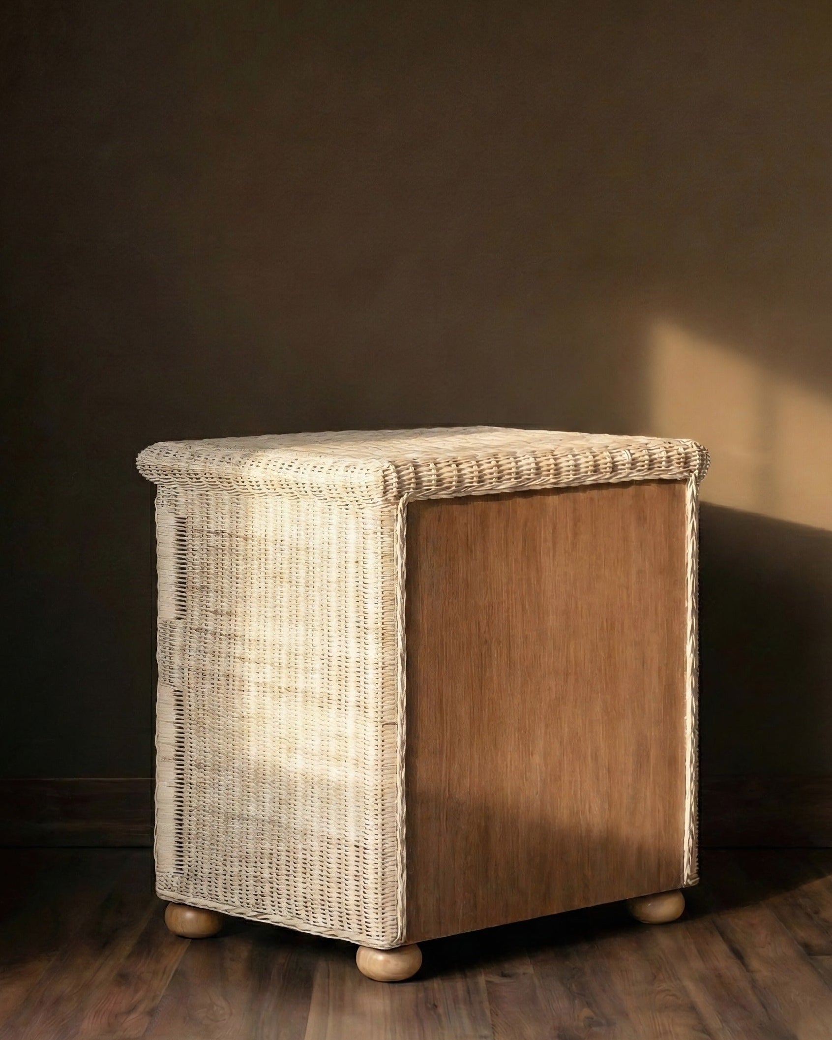 St. Barts Cane Nightstand