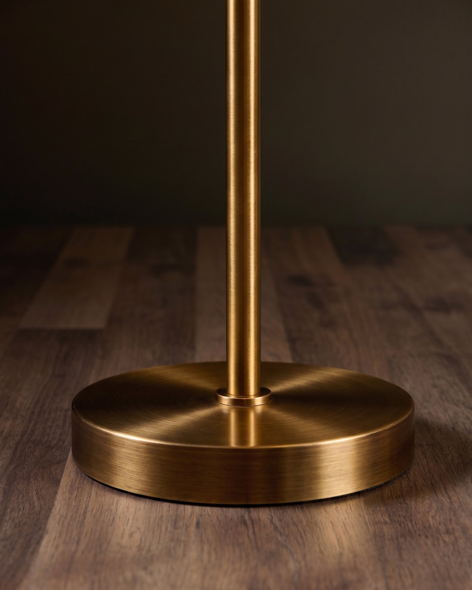 The Lyra Alabaster &amp; Antique Brass Accent Lamp