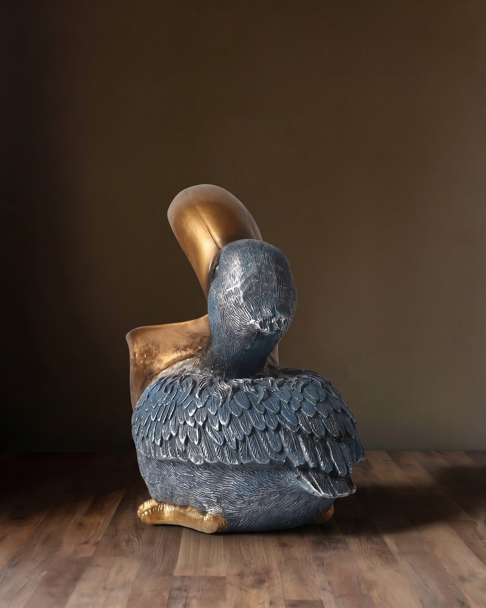 The Gulliver Gilded Pelican Accent Bowl