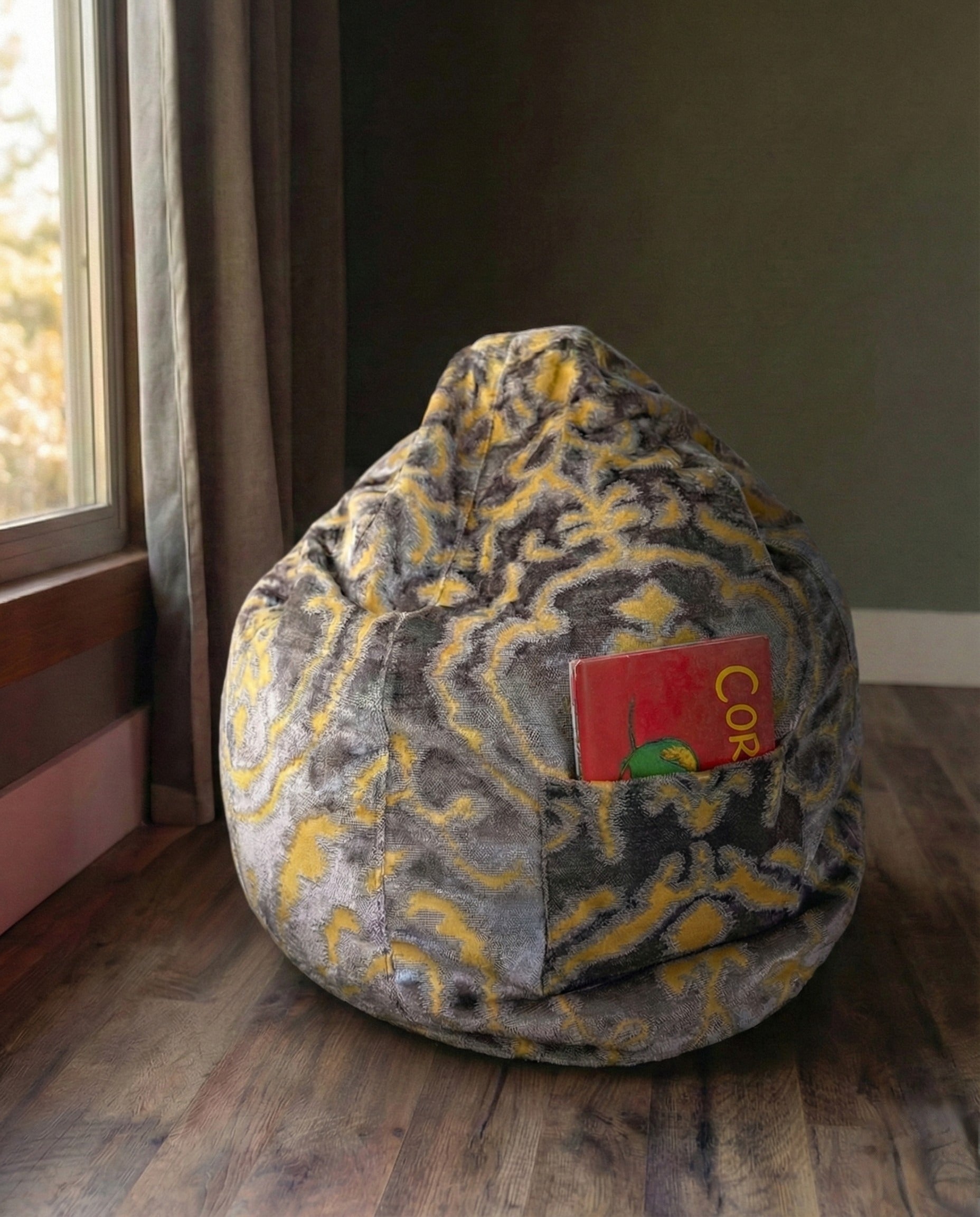 Hildegard Velvet Bean Bag