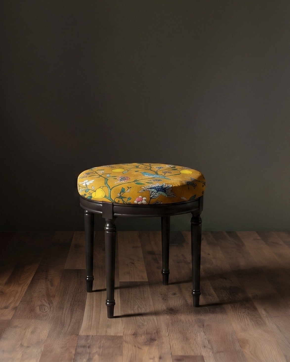 The Queen’s Greenhouse Velvet Stool