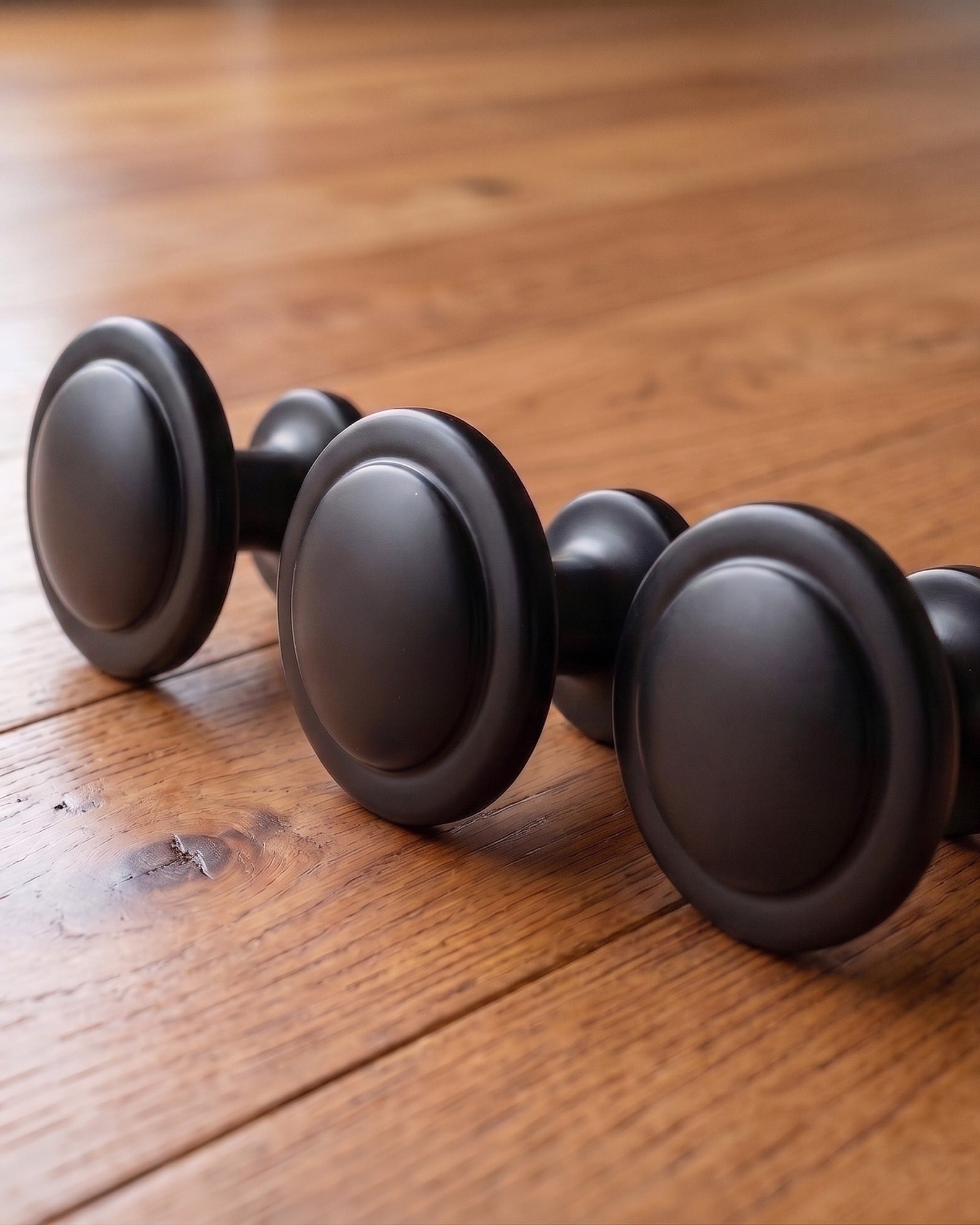 The Obsidian Crown – Premium Matte Black Zinc Euro-Style Cabinet Knob