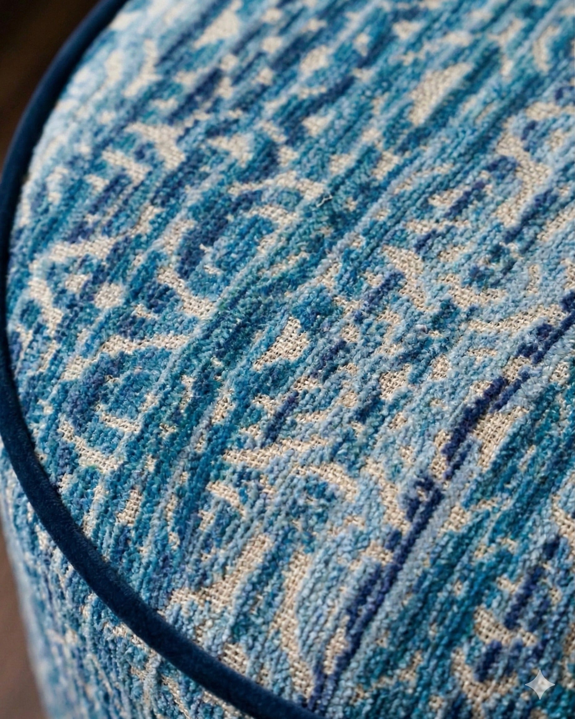 Philippa Velvet Ottoman