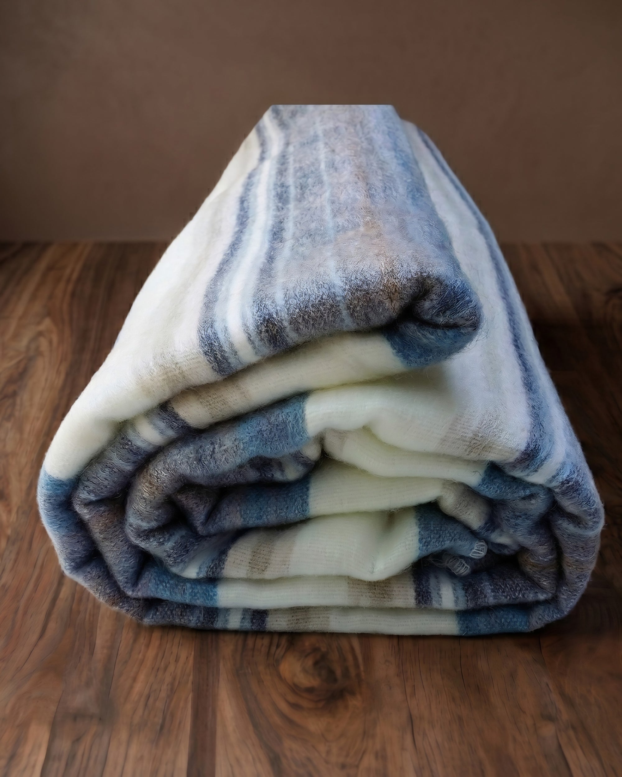 The Andean Breeze Alpaca Throw Blanket – Coastal Stripe