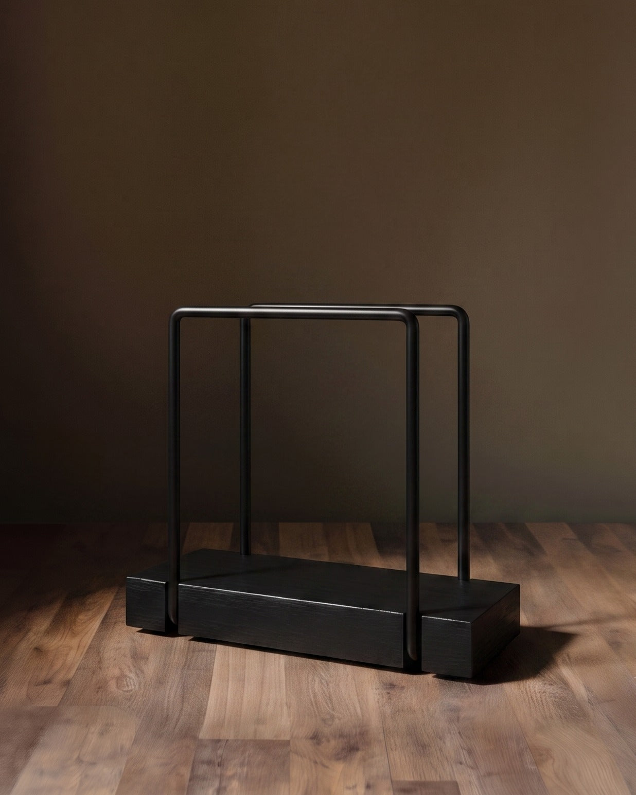 Kanso Minimalist Wire &amp; Oak Napkin Caddy
