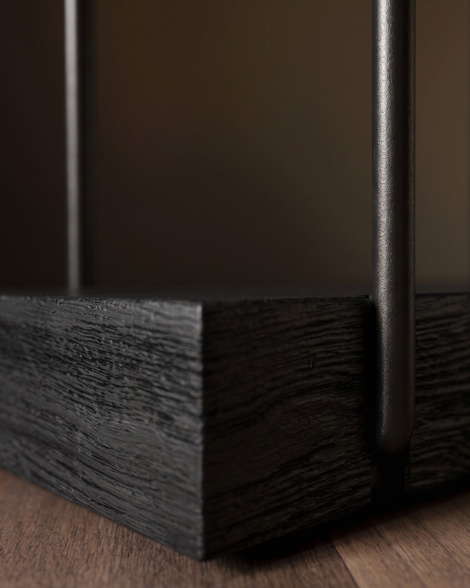 Kanso Minimalist Wire &amp; Oak Napkin Caddy