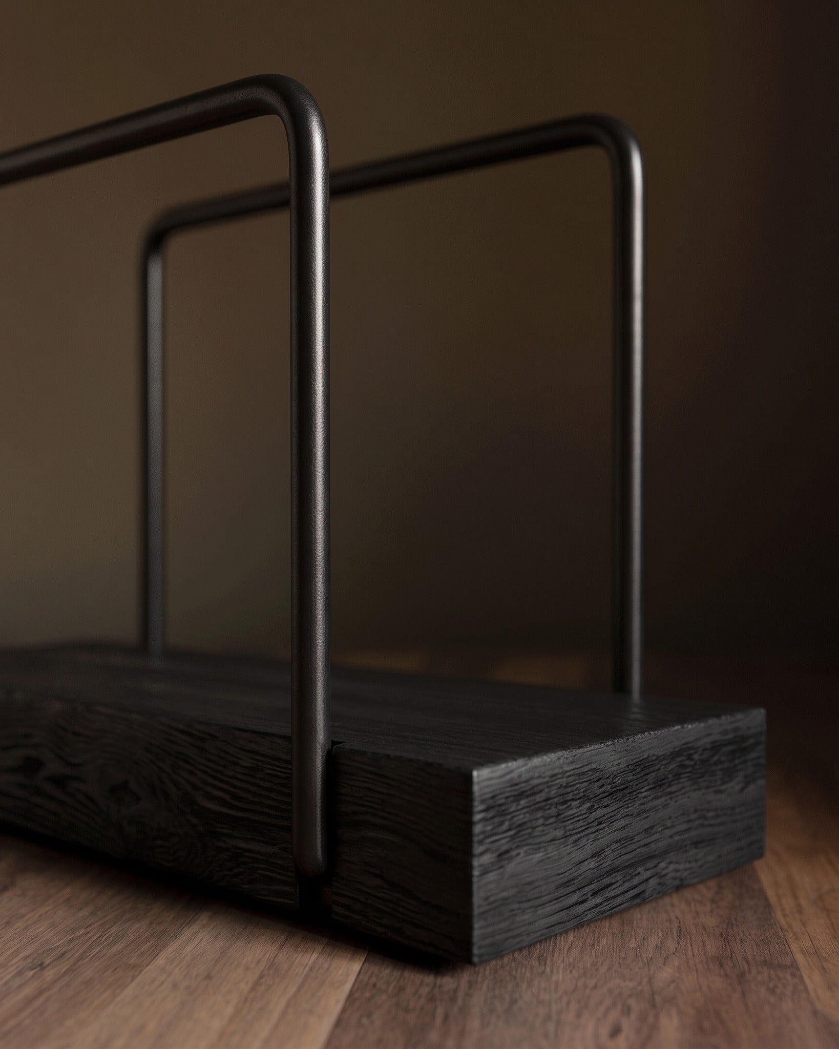 Kanso Minimalist Wire &amp; Oak Napkin Caddy
