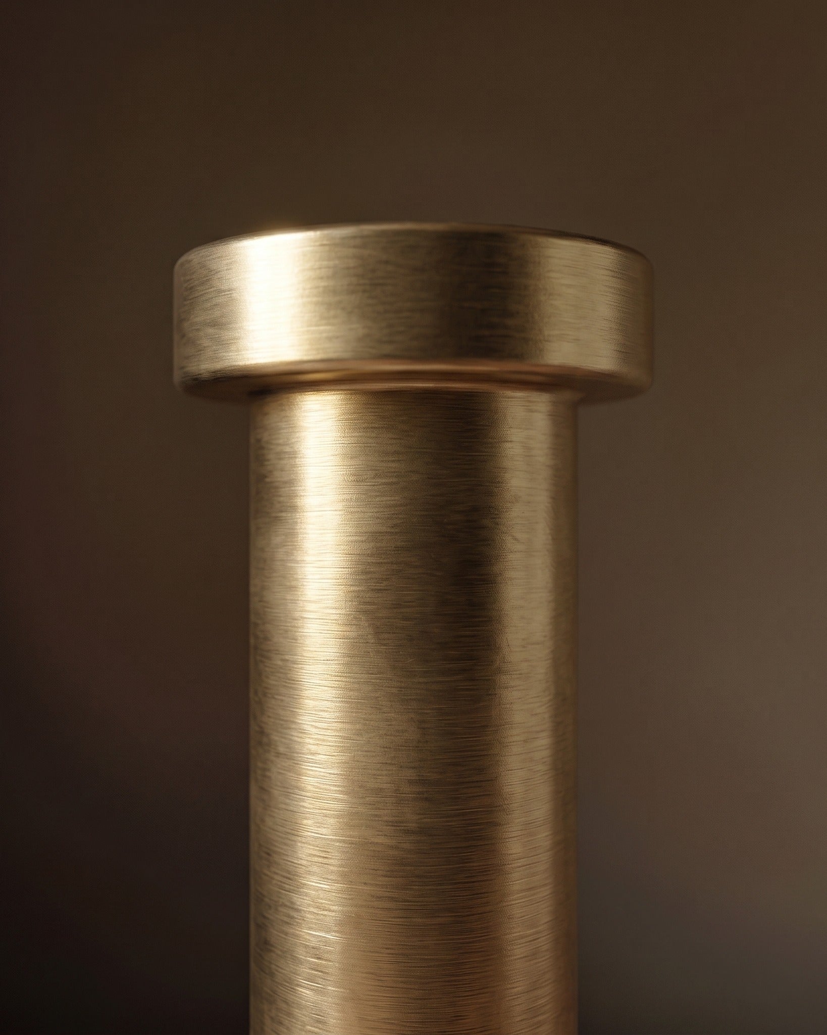 Aurelia Brushed Brass &amp; White Marble Freestanding Paper Towel Holder