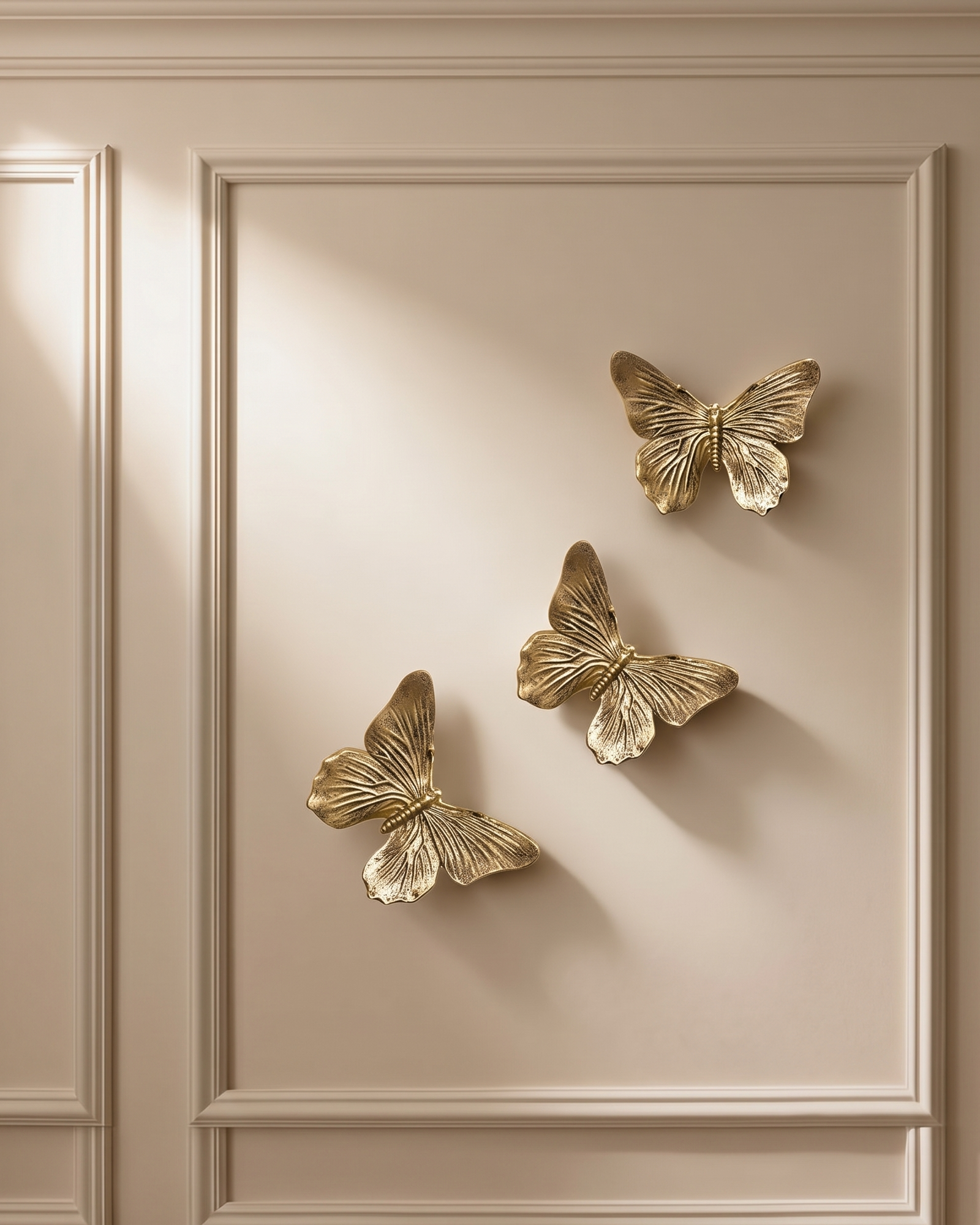 Meadow &amp; Hearth Vintage Gold Butterfly Wall Art