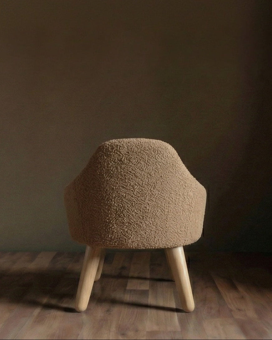 The Vivienne Chair Cover – Camel Bouclé