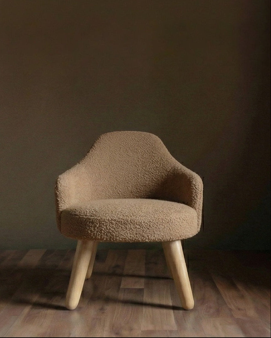 The Vivienne Chair Cover – Camel Bouclé