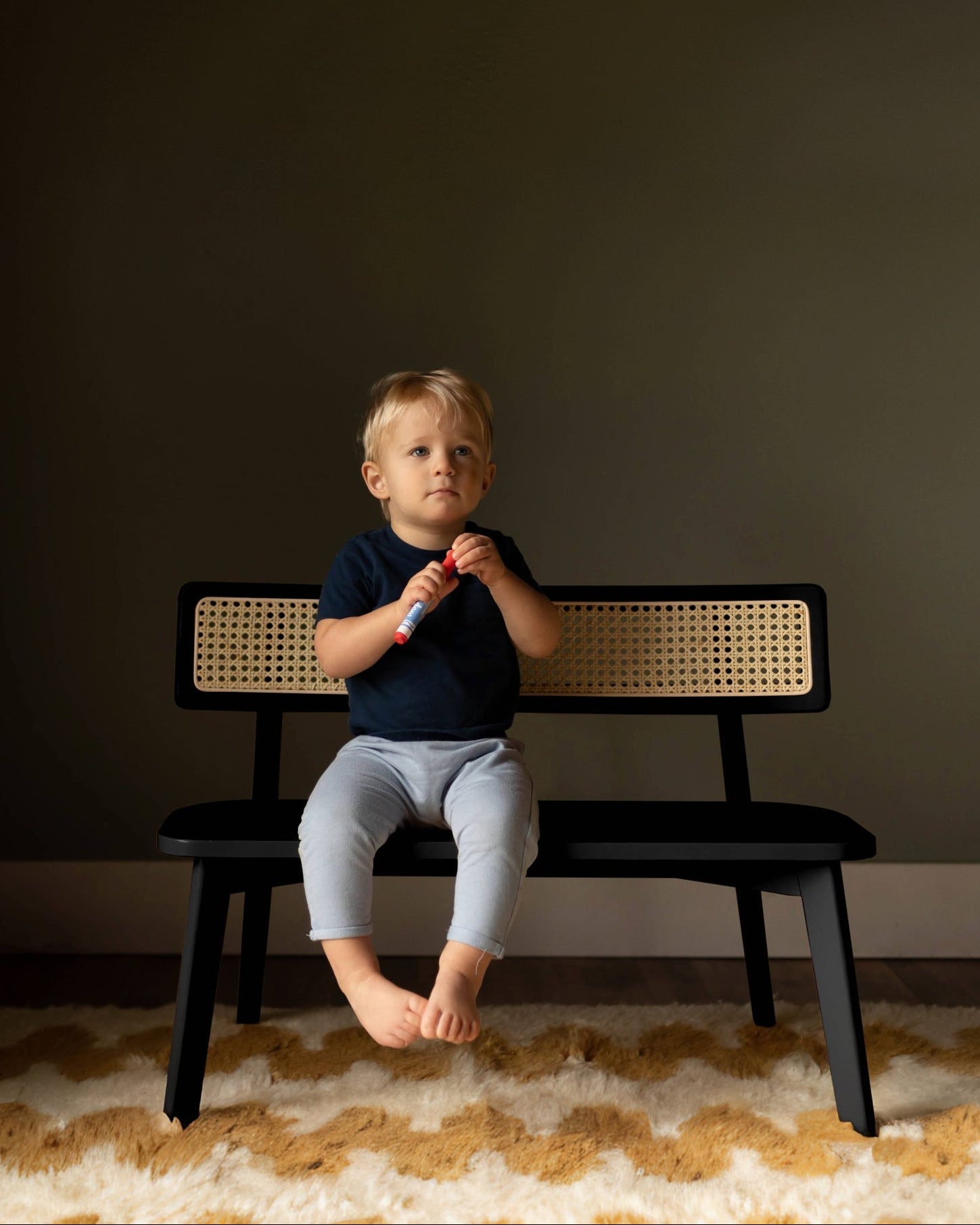 Ruben Rattan Children's Bench