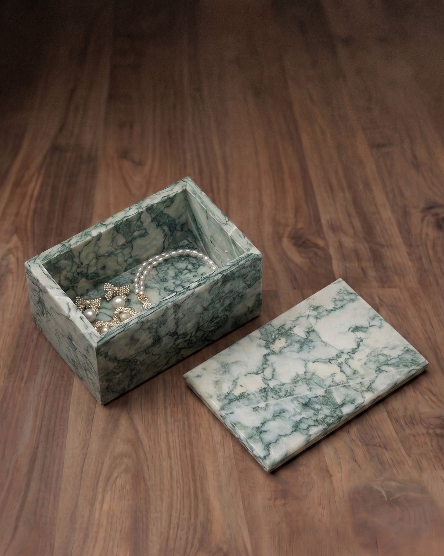 Aegean Tide Marble Treasure Chest