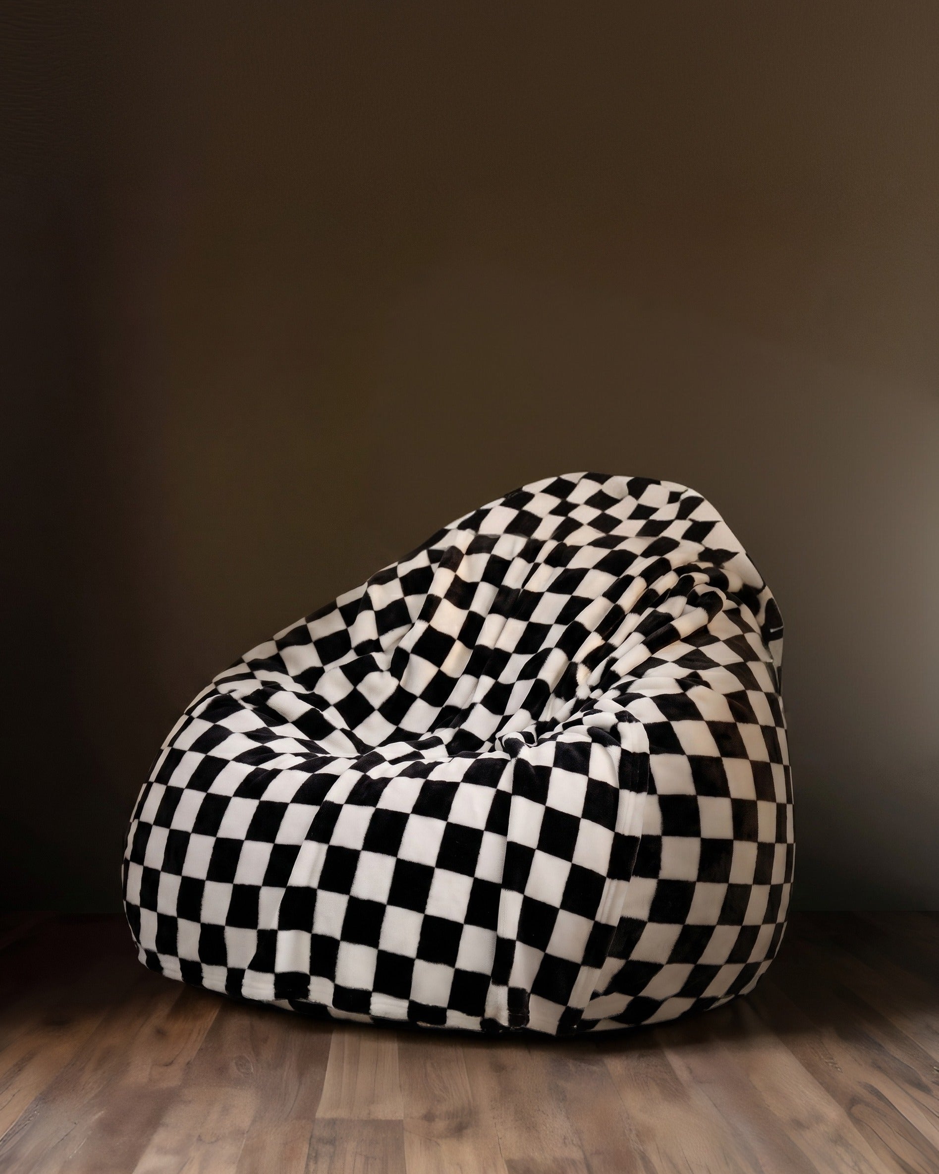 Opus Monochrome Velvet Bean bag
