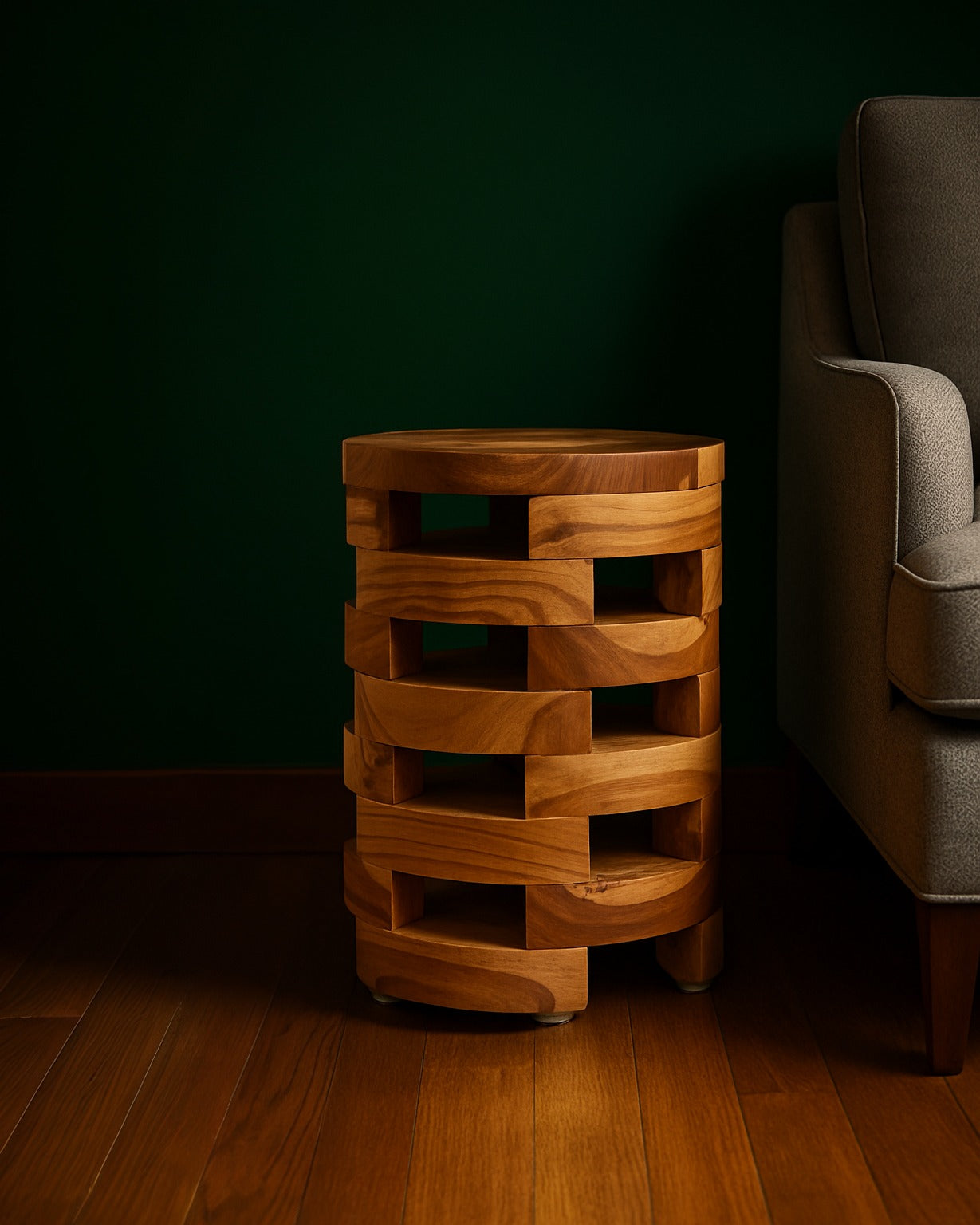 Hugh Solid Wood End Table