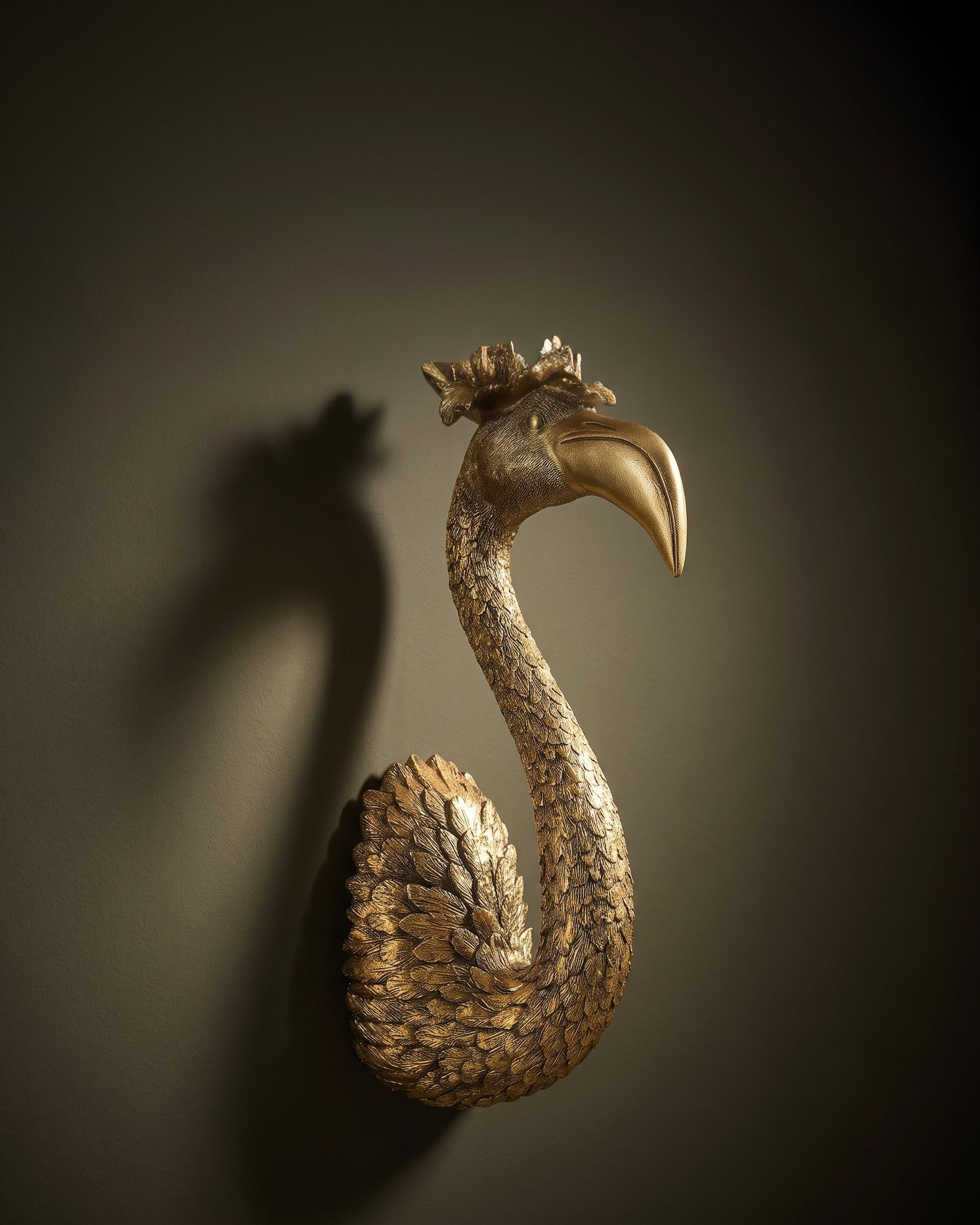 Gilded Renaissance Flamingo Wall Decor