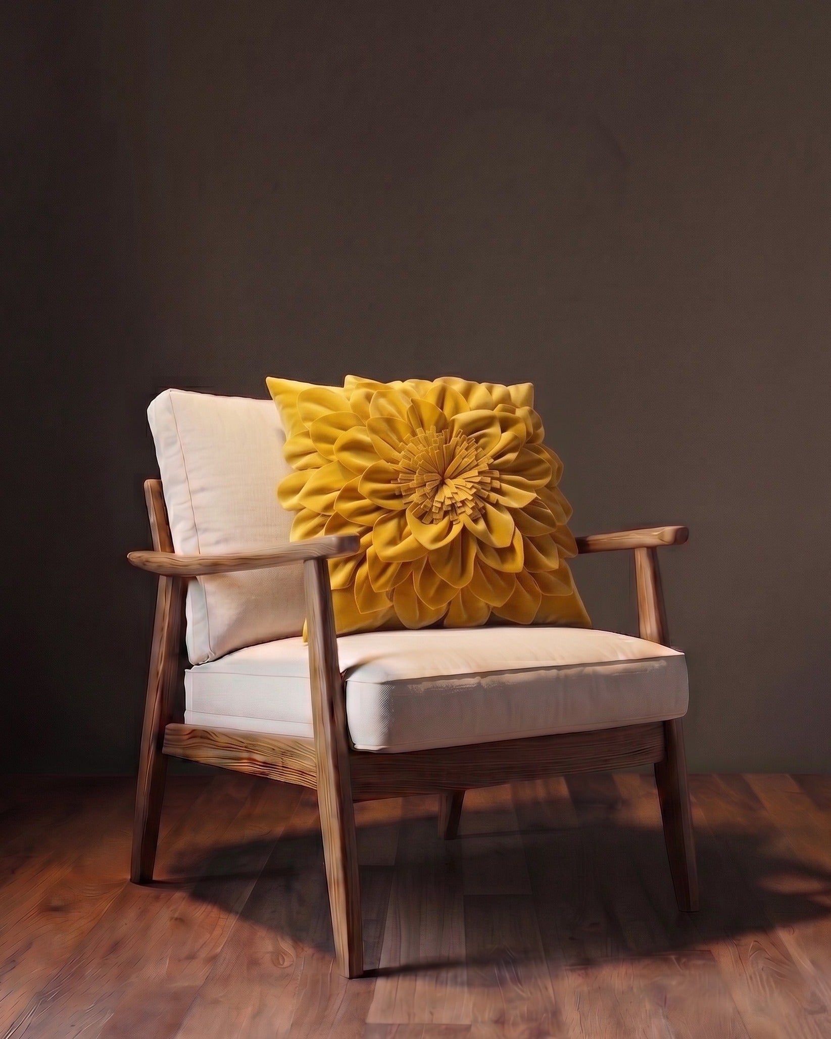 The Chrysanthemum Velvet Blossom Pillow