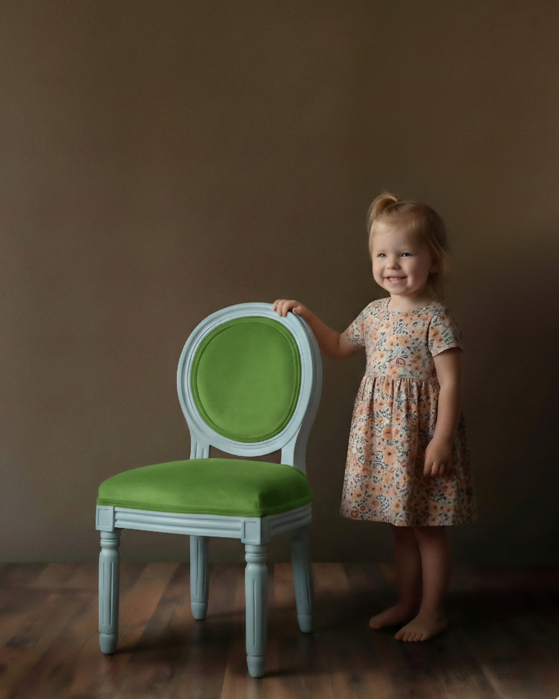Louis XVI Children Chair - Green