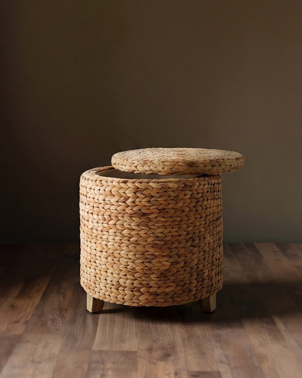 The Madera Woven Storage Ottoman