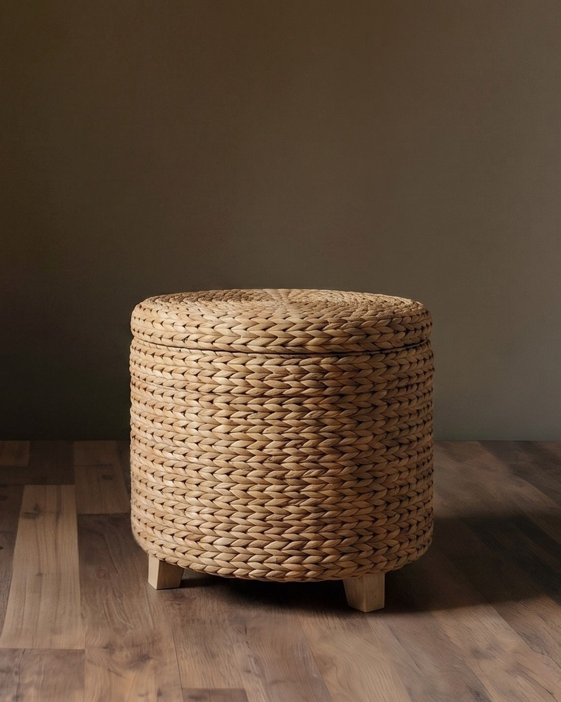 The Madera Woven Storage Ottoman