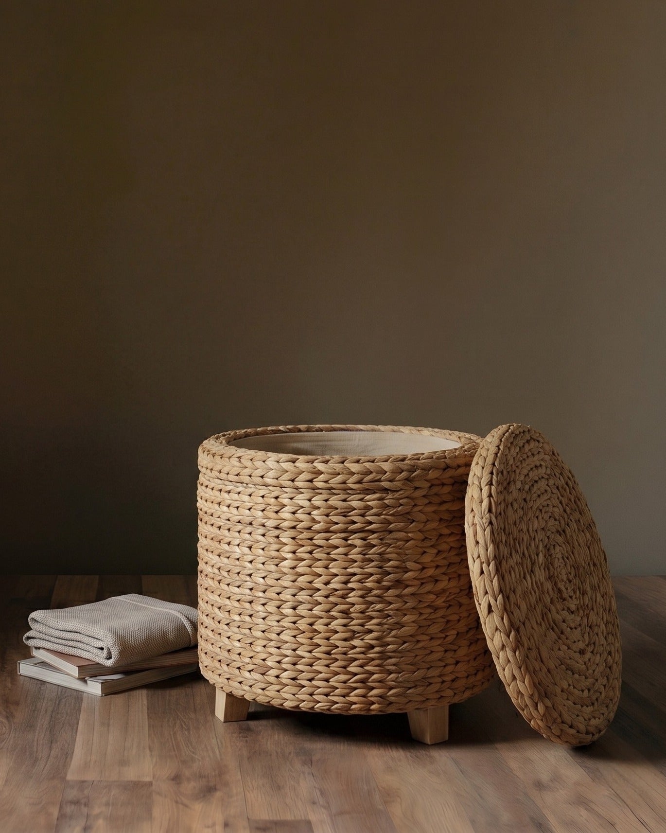 The Madera Woven Storage Ottoman