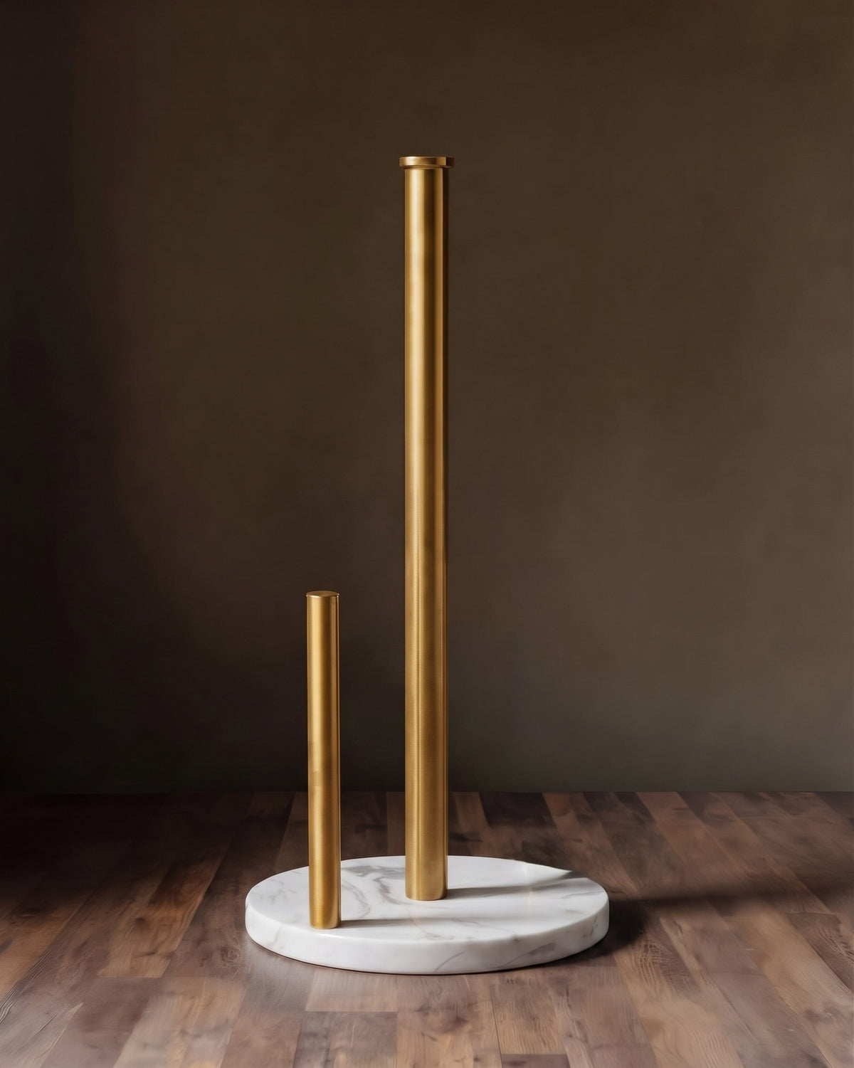 Sovereign Marble &amp; Brushed Brass Countertop Paper Towel Holder