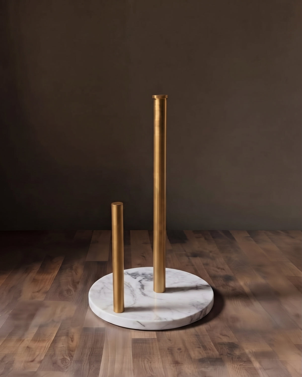 Sovereign Marble &amp; Brushed Brass Countertop Paper Towel Holder