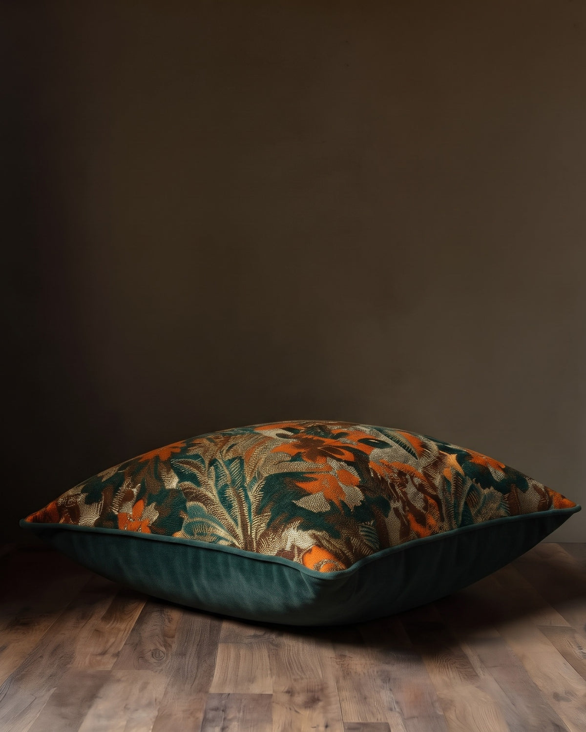 The Medici Botanical Cut-Velvet Cushion