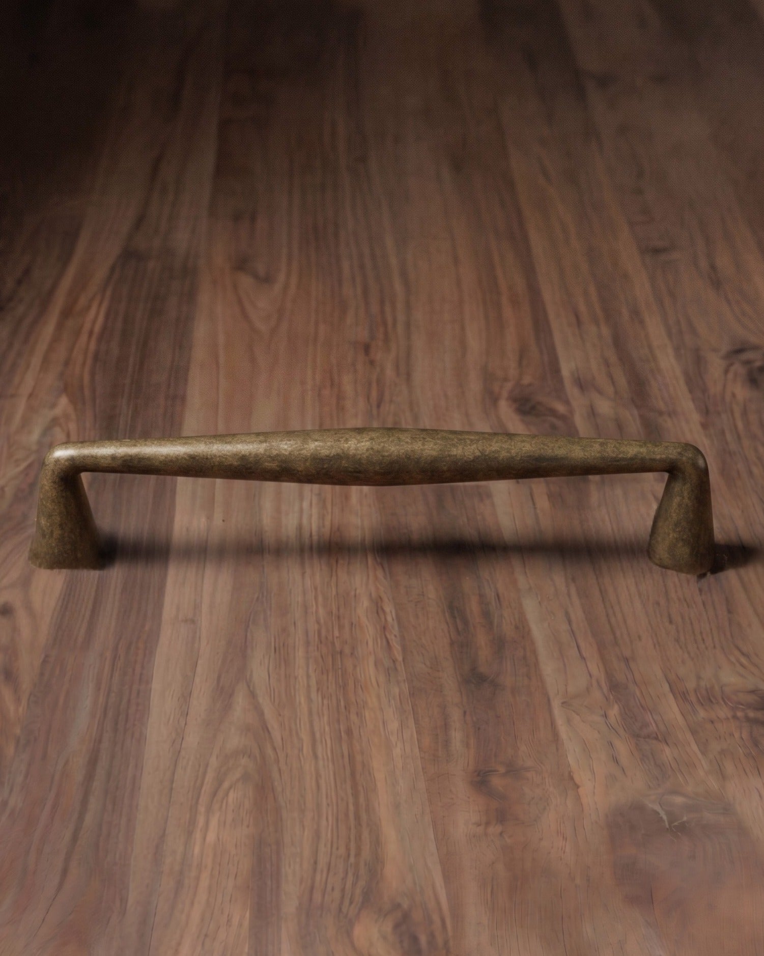 The Valen Antique Tapered Brass Cabinet Pull