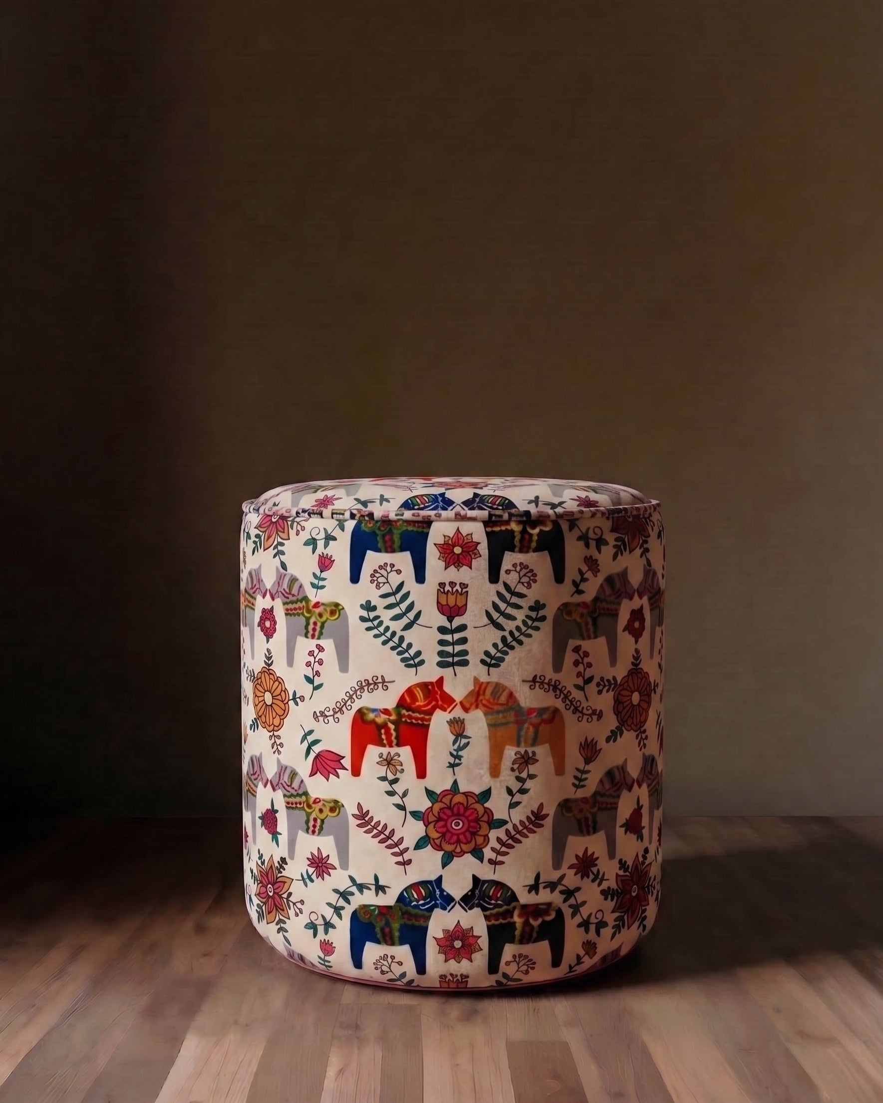 The Stockholm Ottoman | Dala Horse Edition