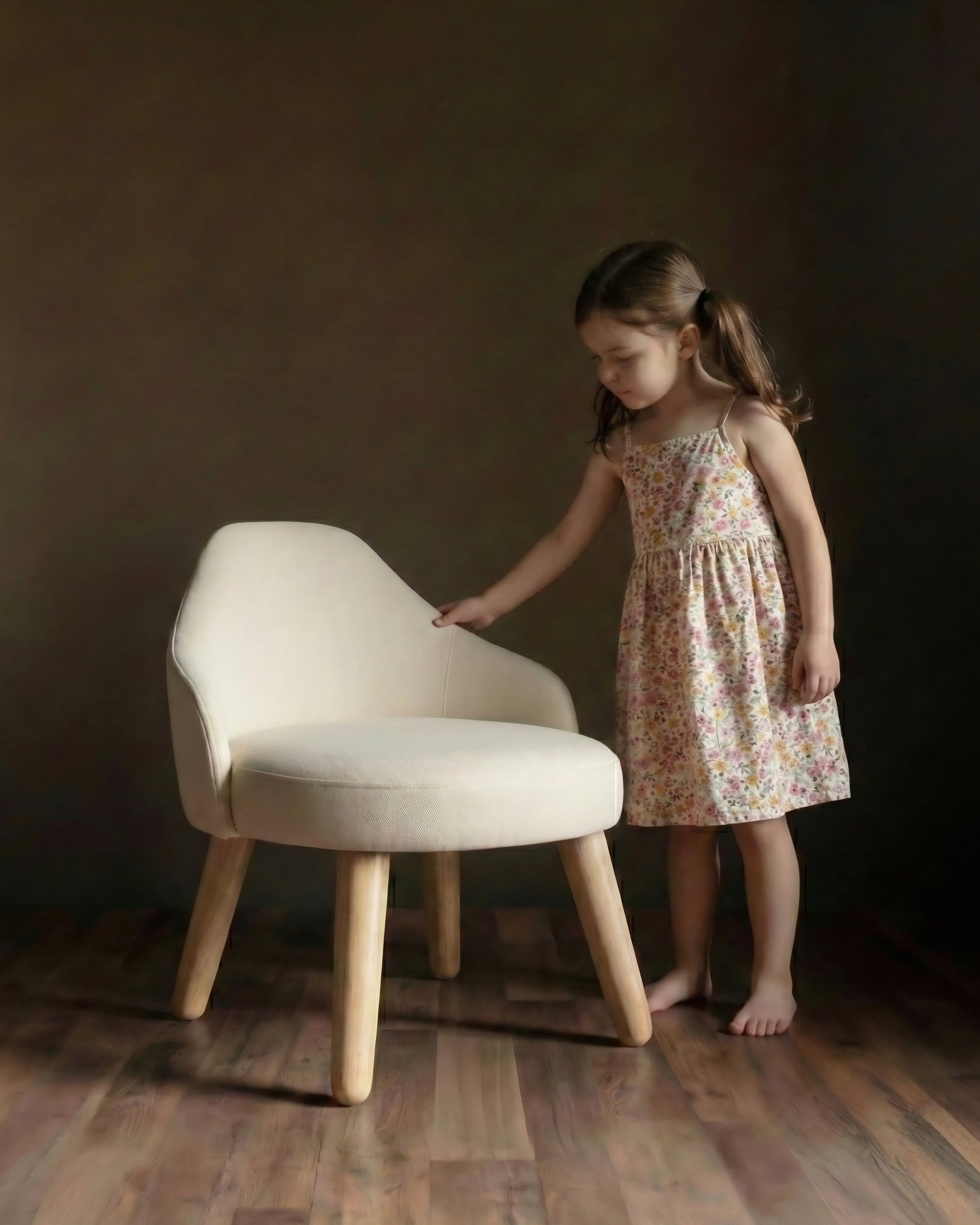 Vivienne Petite Accent Chair - Ivory