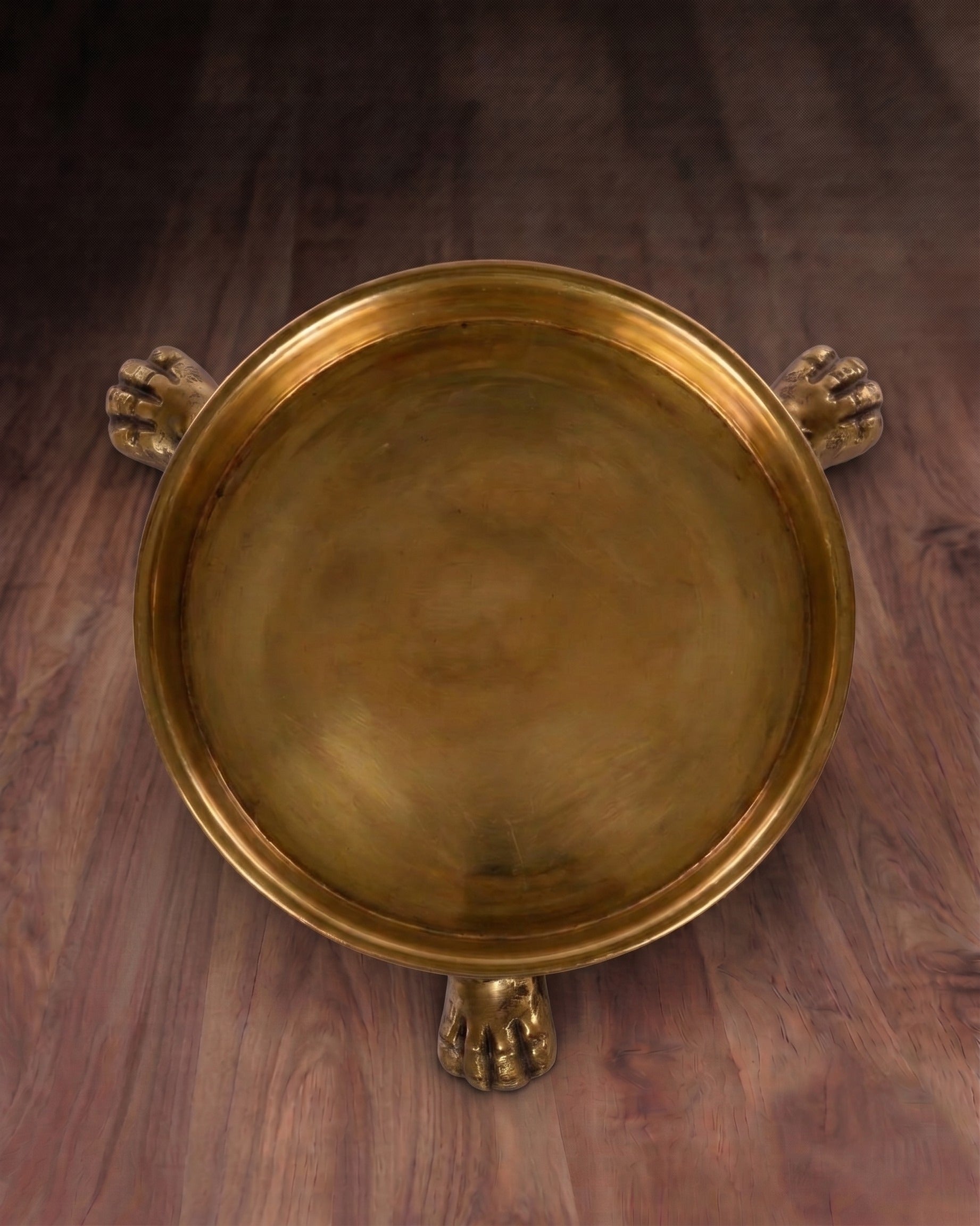 The Imperial Clawfoot Brass Pillar Tray