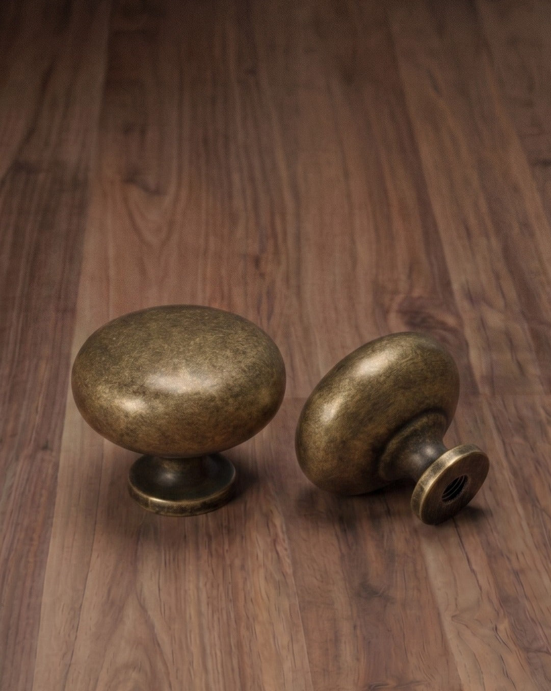 The Aethelred Antique Brass Cabinet Knob