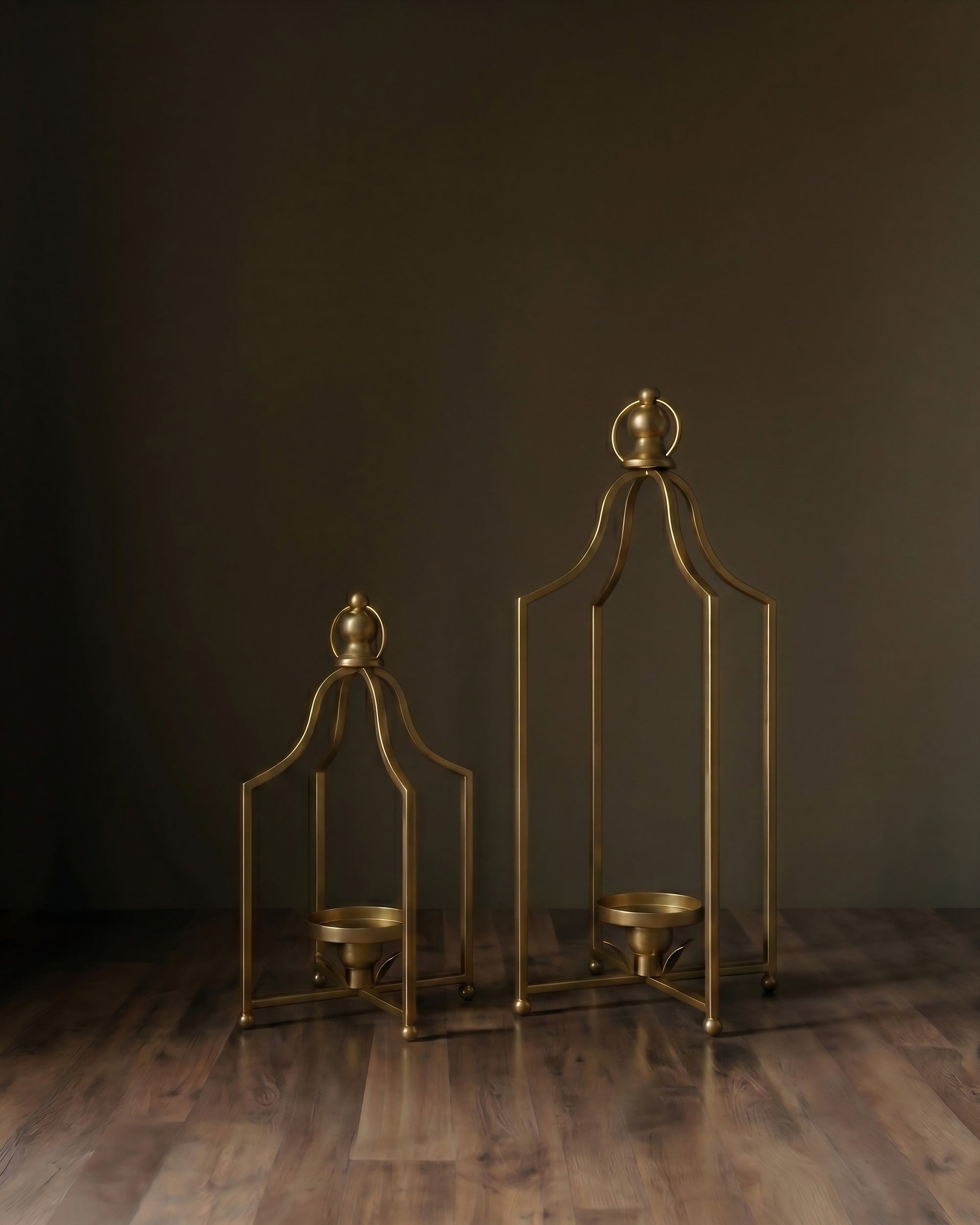 Aurum Timeless Hand-Forged Gold Lanterns