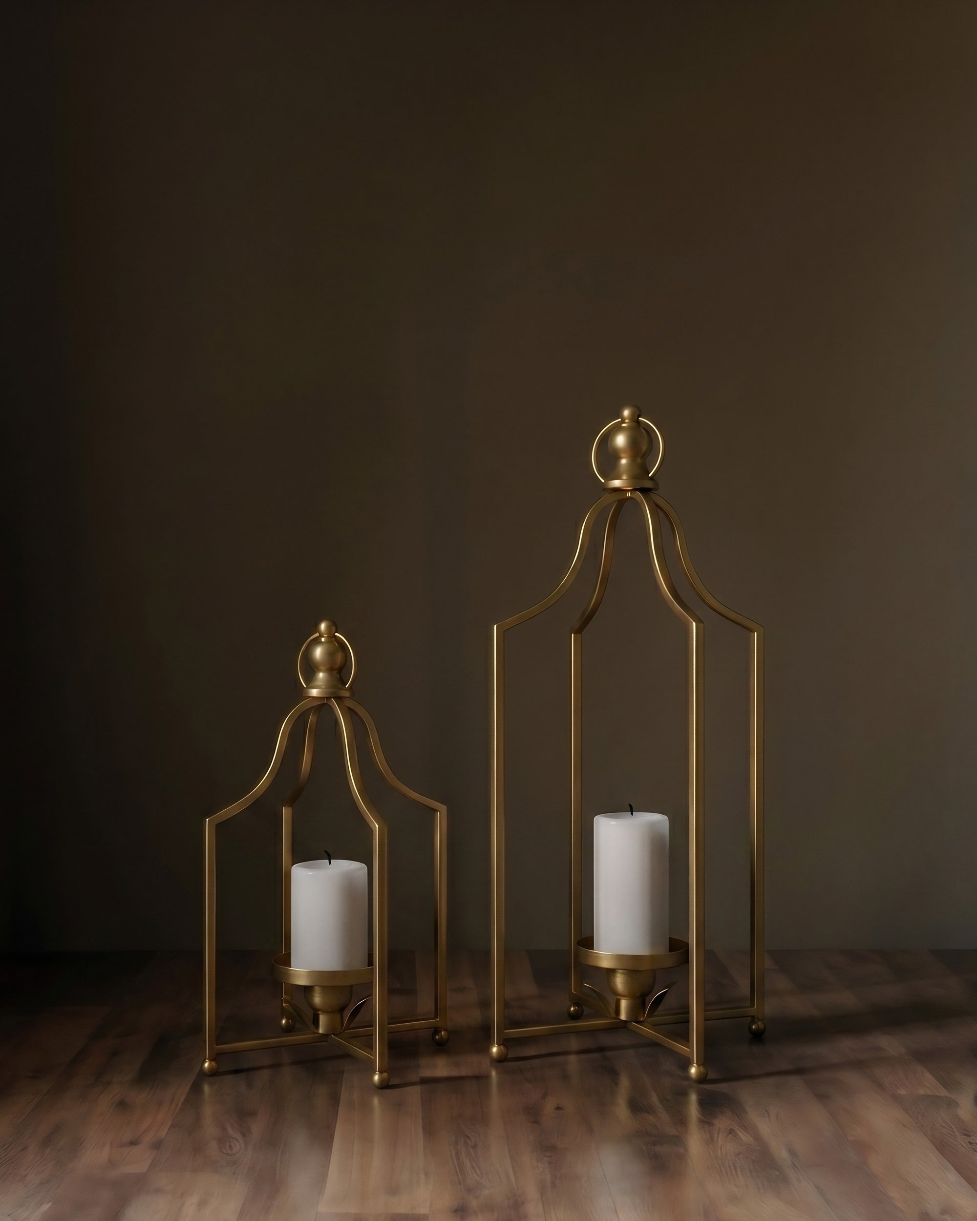 Aurum Timeless Hand-Forged Gold Lanterns
