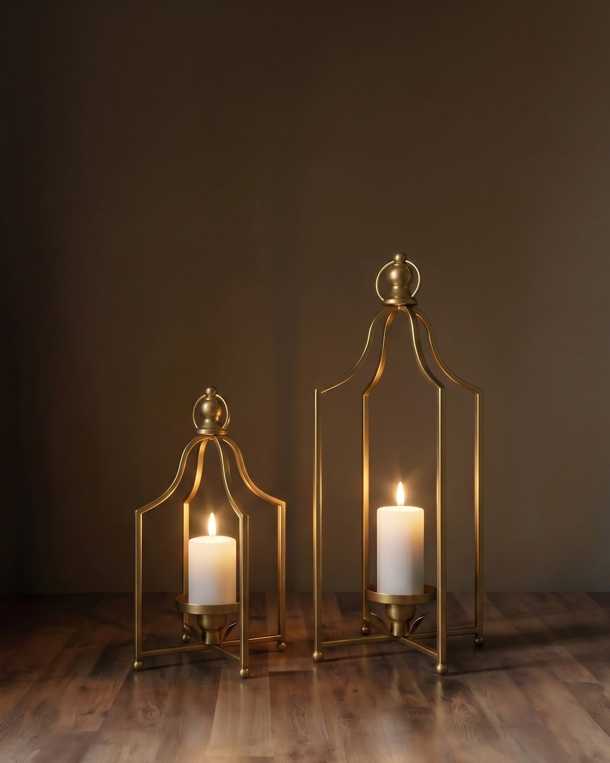 Aurum Timeless Hand-Forged Gold Lanterns