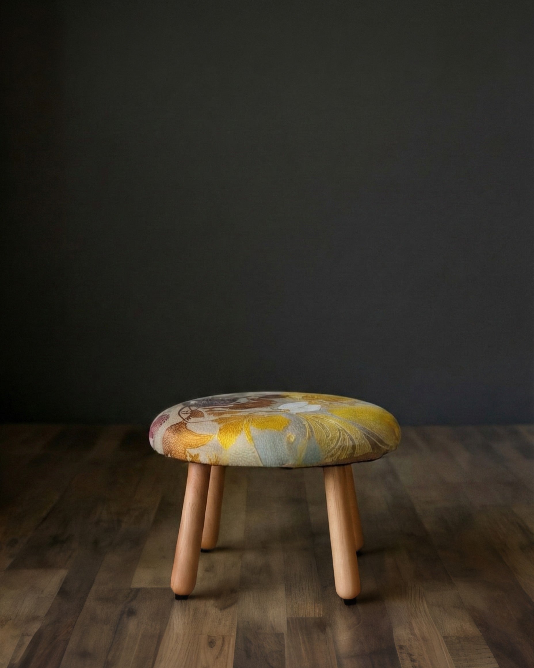 Laurent Linen Stool