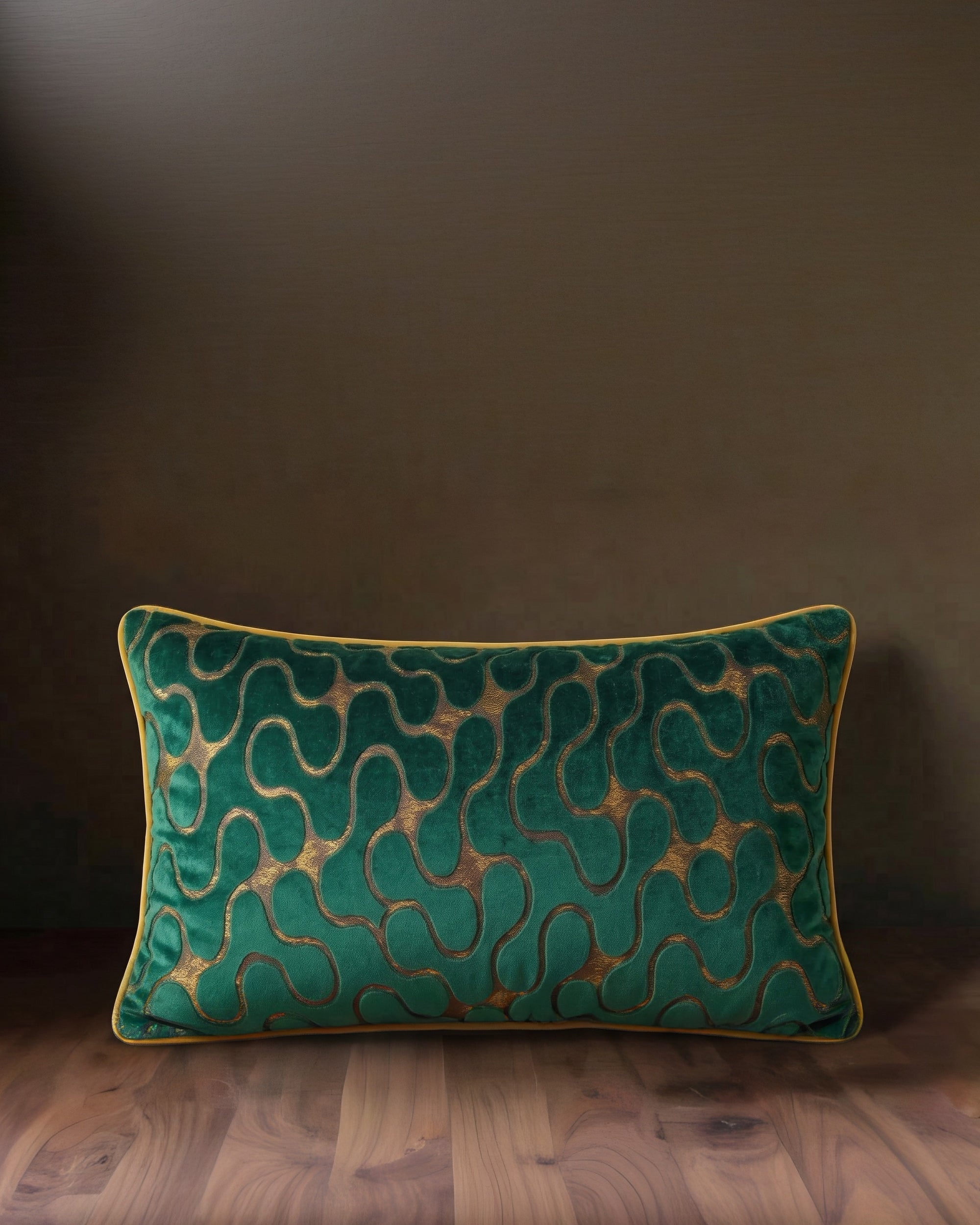 Aura Swirl Velvet Pillow