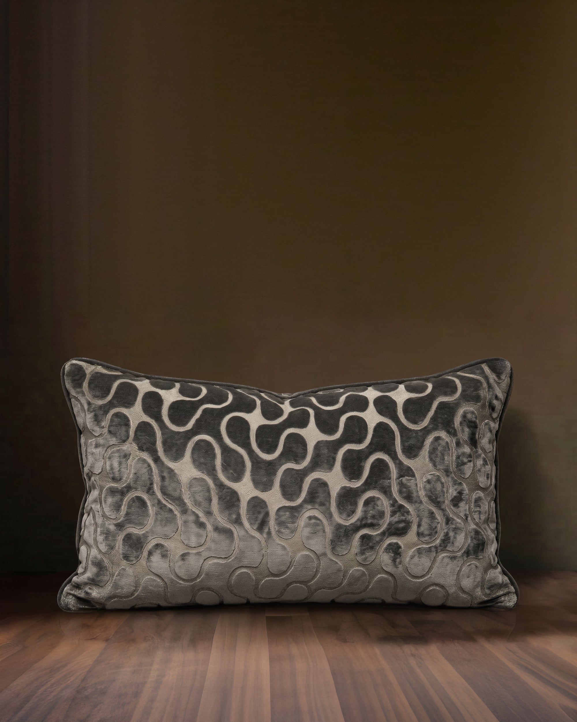 Aura Swirl Velvet Pillow
