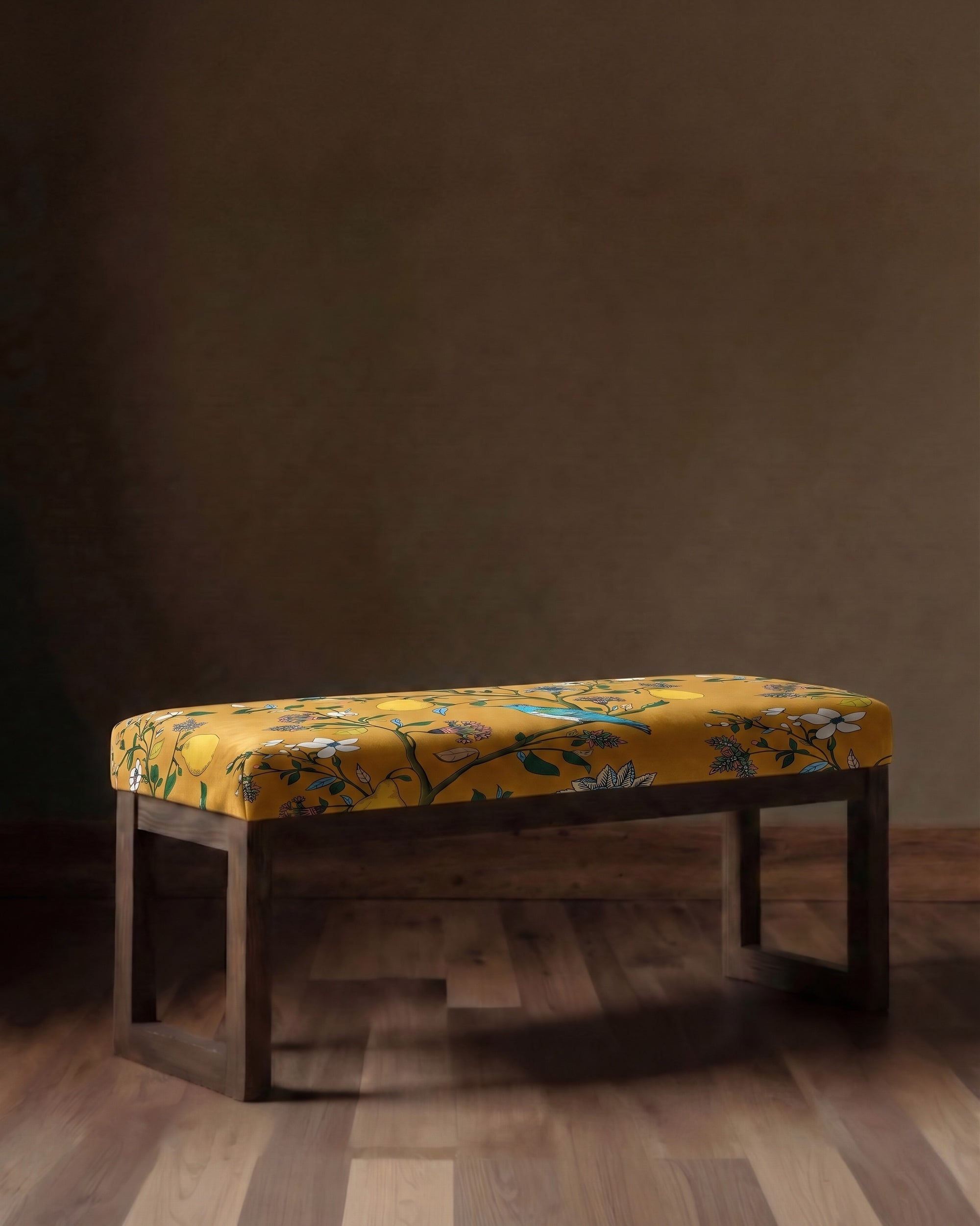 The Queen's Greenhouse Velvet Upholstered Bench