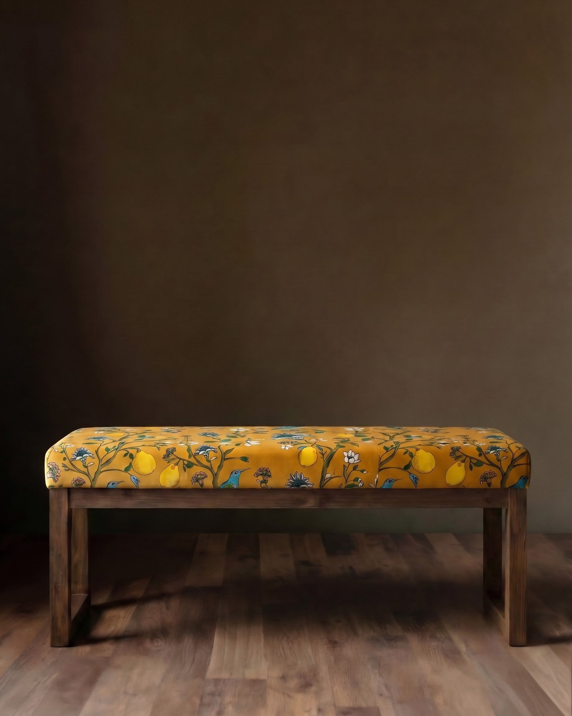 The Queen's Greenhouse Velvet Upholstered Bench