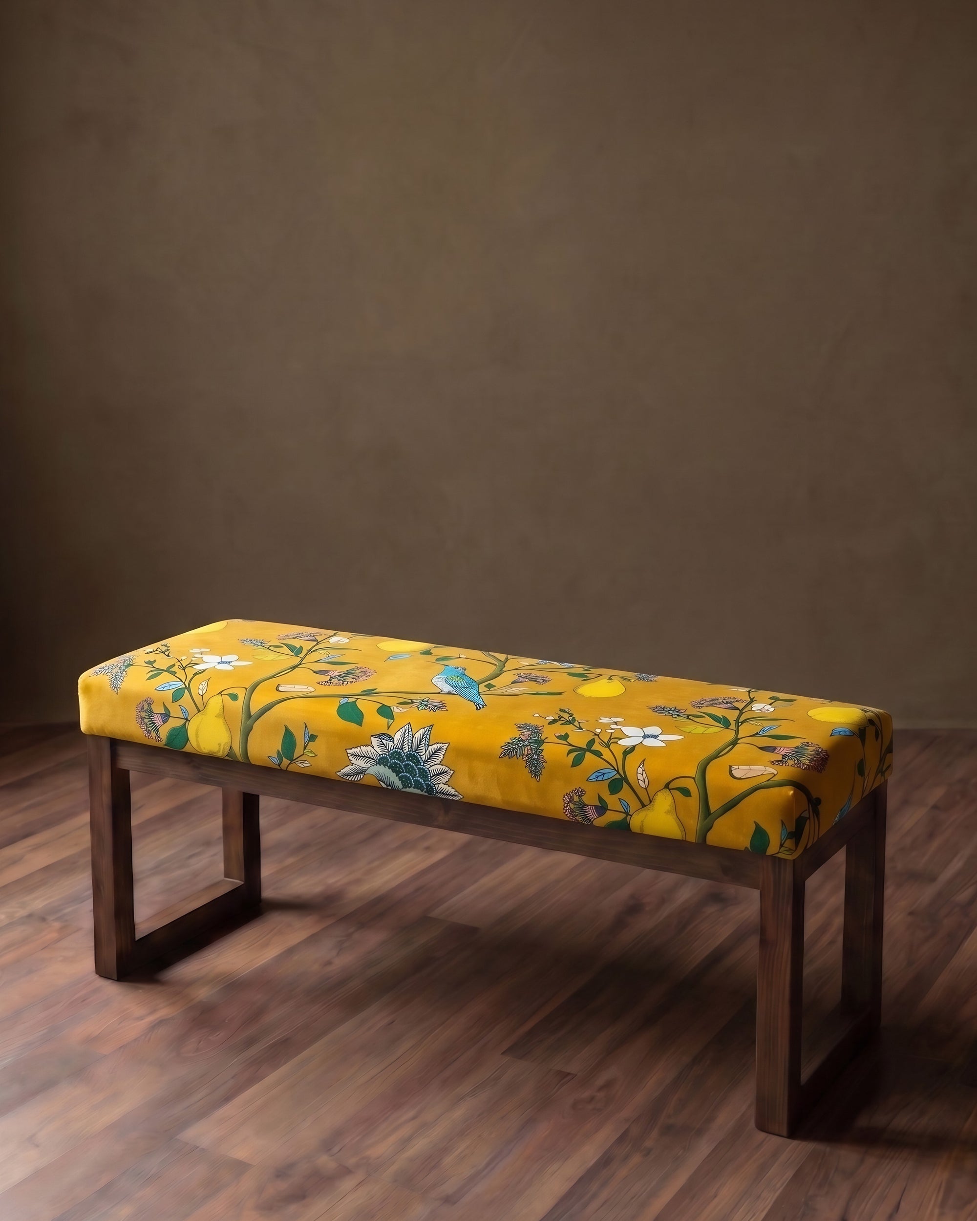 The Queen's Greenhouse Velvet Upholstered Bench