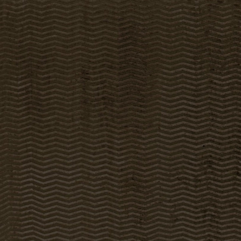 Fabric By The Yard - Chevron Velvet Brown