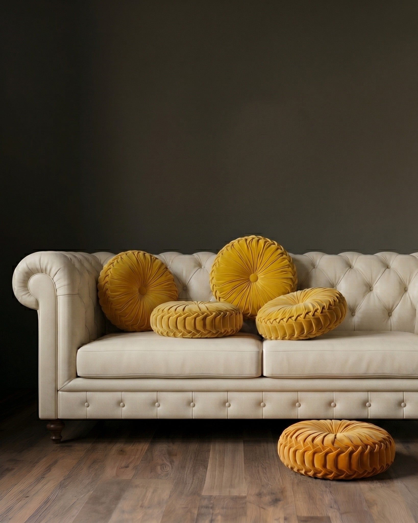 Maison Hand-Crafted Velvet Tufted Pillow