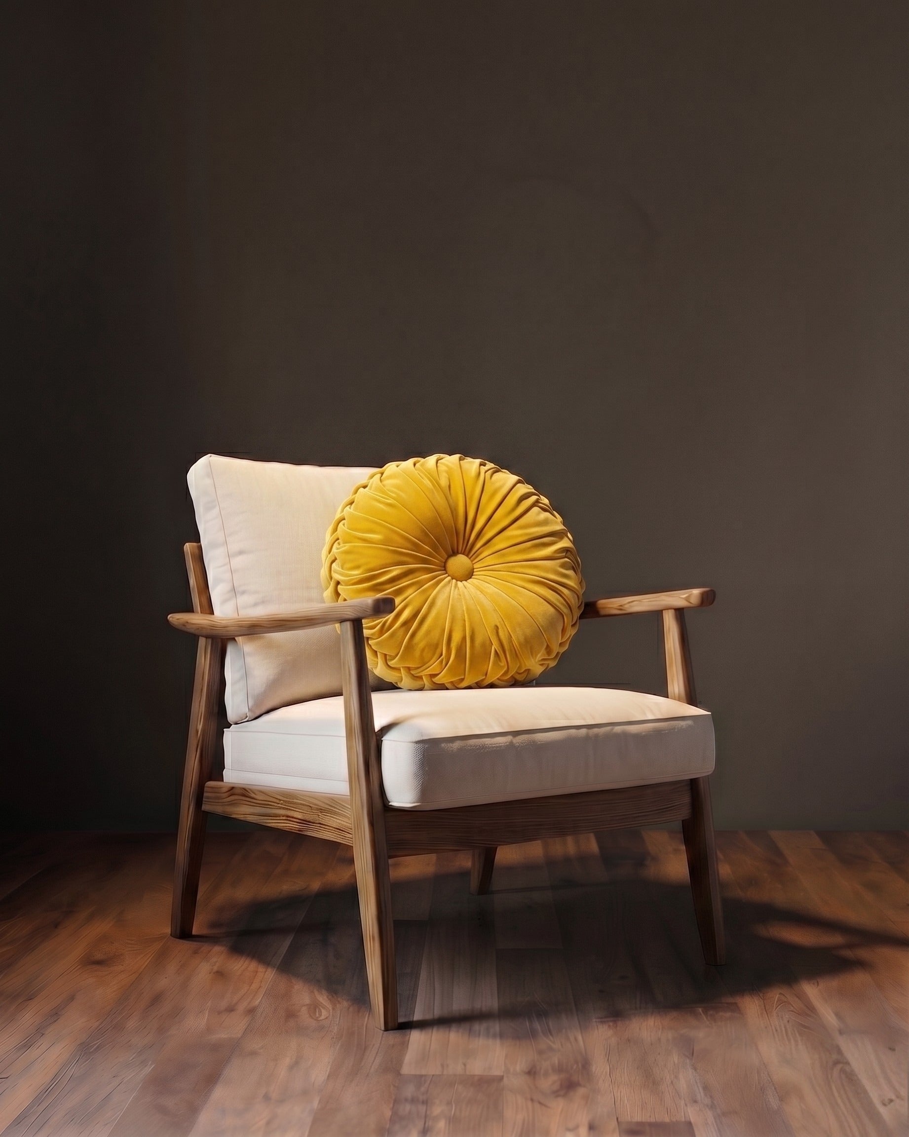 Maison Hand-Crafted Velvet Tufted Pillow