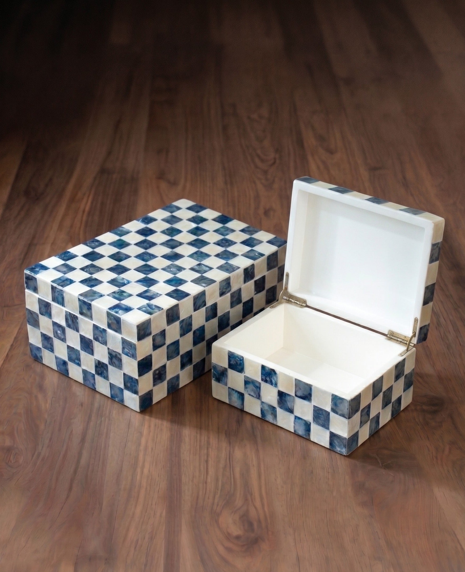 The Azure Marquetry Jewel &amp; Keepsake Box Set